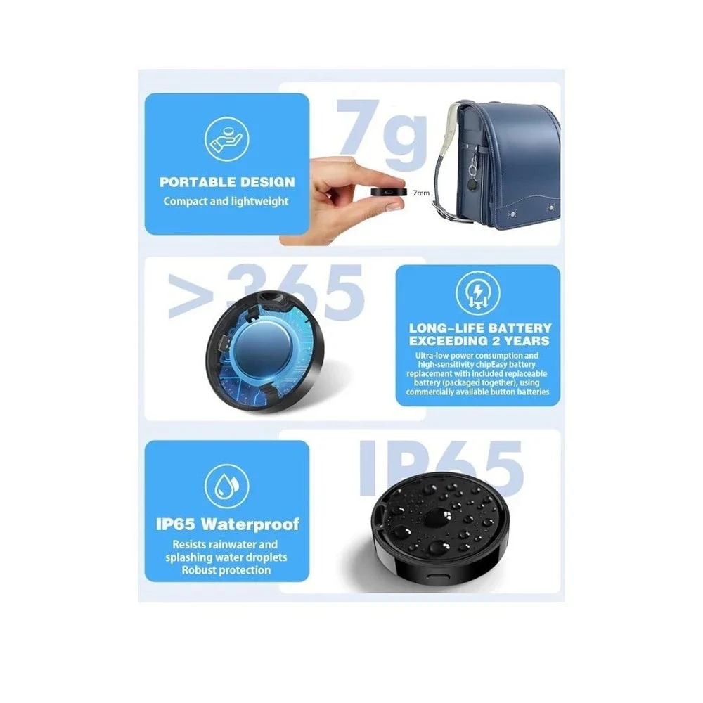 Android Air Tags 4-pack And 4-pack Of Keychain Holders NEW Never Opened